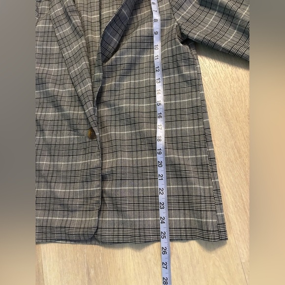 Twik (by Simon’s) plaid blazer grey - Picture 7 of 7
